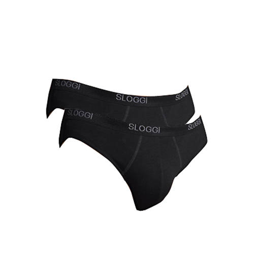 Sloggi Basic Minislip Set Van 2 Zwart sloggi kopen in de aanbieding