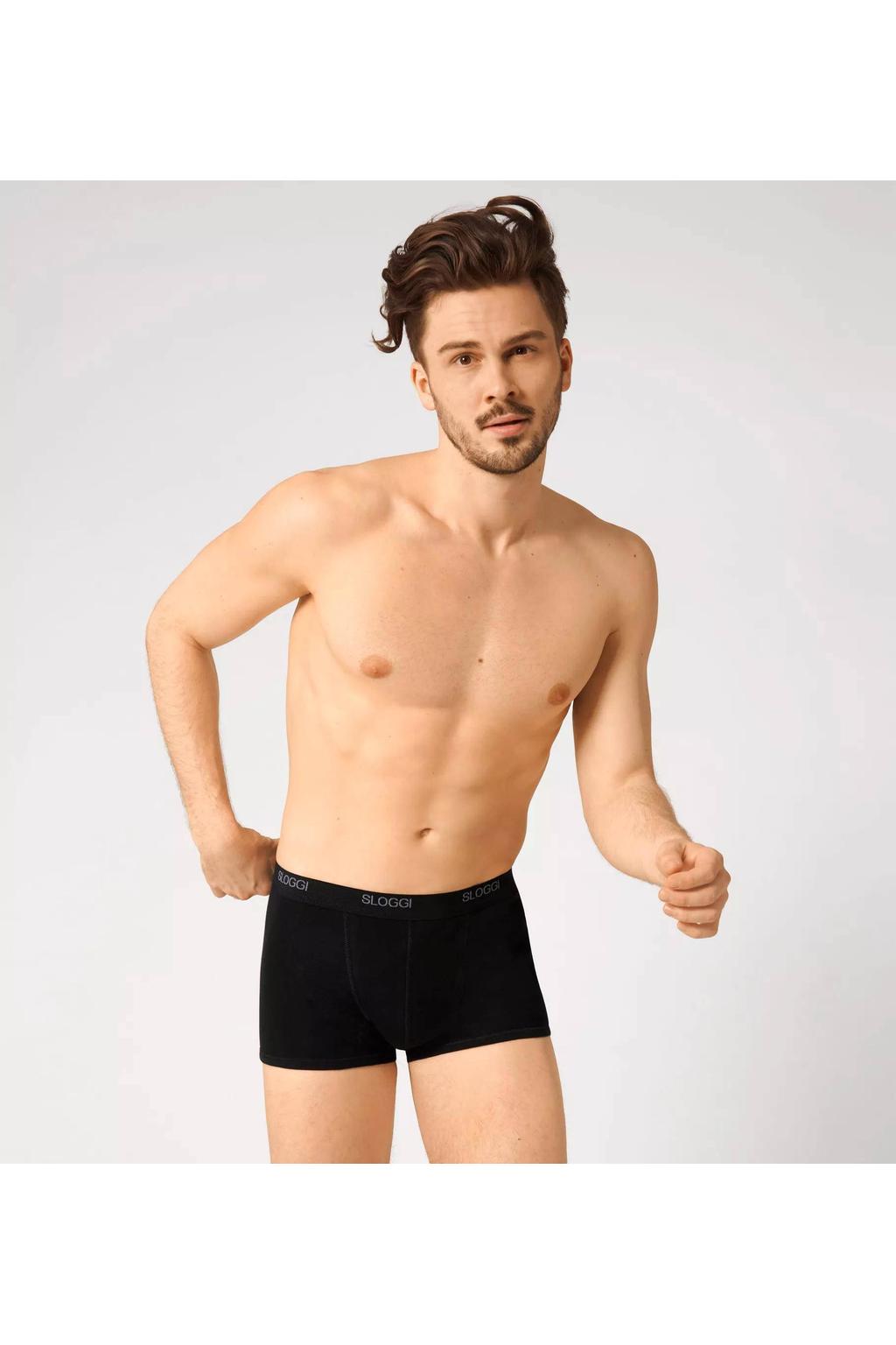 sloggi MEN Basic boxershort (set van 2) zwart