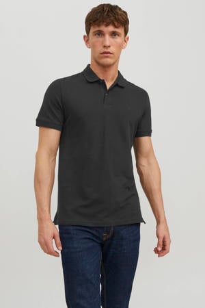 slim polo zwart