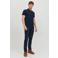 JACK & JONES ESSENTIALS slim polo donkerblauw