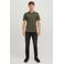 JACK & JONES ESSENTIALS slim polo olijfgroen