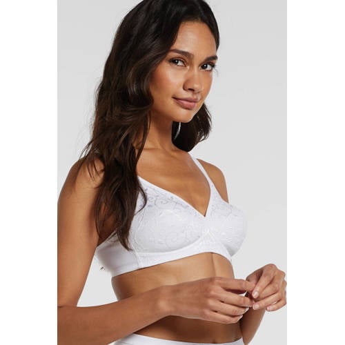 Triumph niet-voorgevormde bh zonder beugel Elegant Cotton wit afbeelding