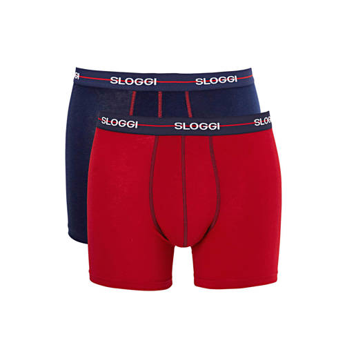 Sloggi Men Start Boxershort Set Van 2 Marinerood sloggi kopen in de aanbieding