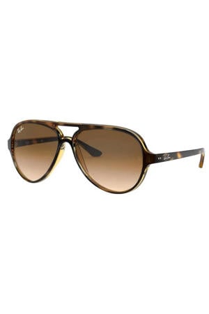 zonnebril 0RB4125 met tortoise print bruin
