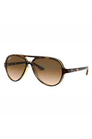 zonnebril 0RB4125 met tortoise print bruin