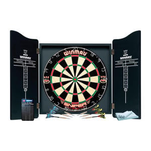 Pro Dartset - kabinet, dartbord en 6 dartpijlen