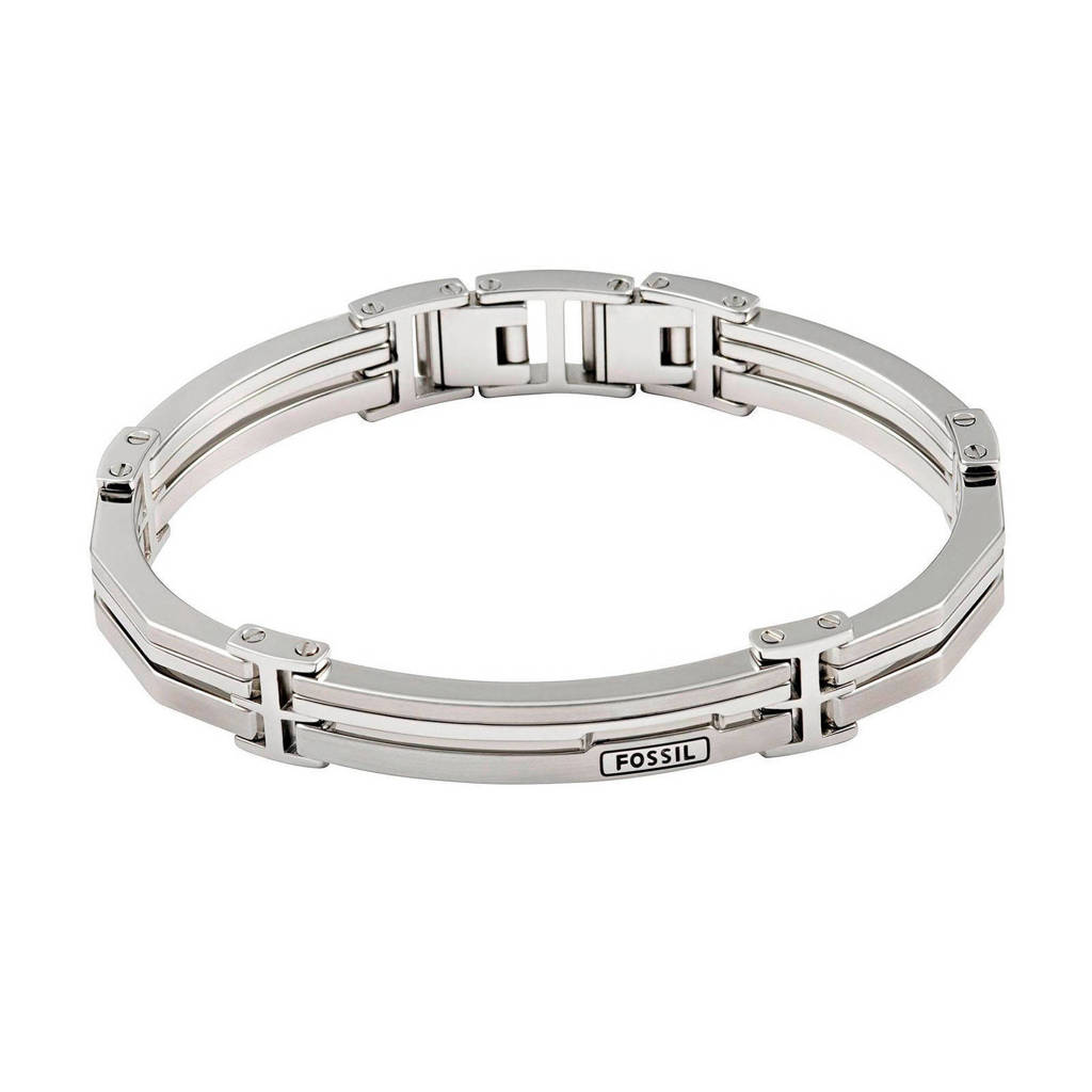 Fossil heren armband Men's Dress JF84883040, Grijs