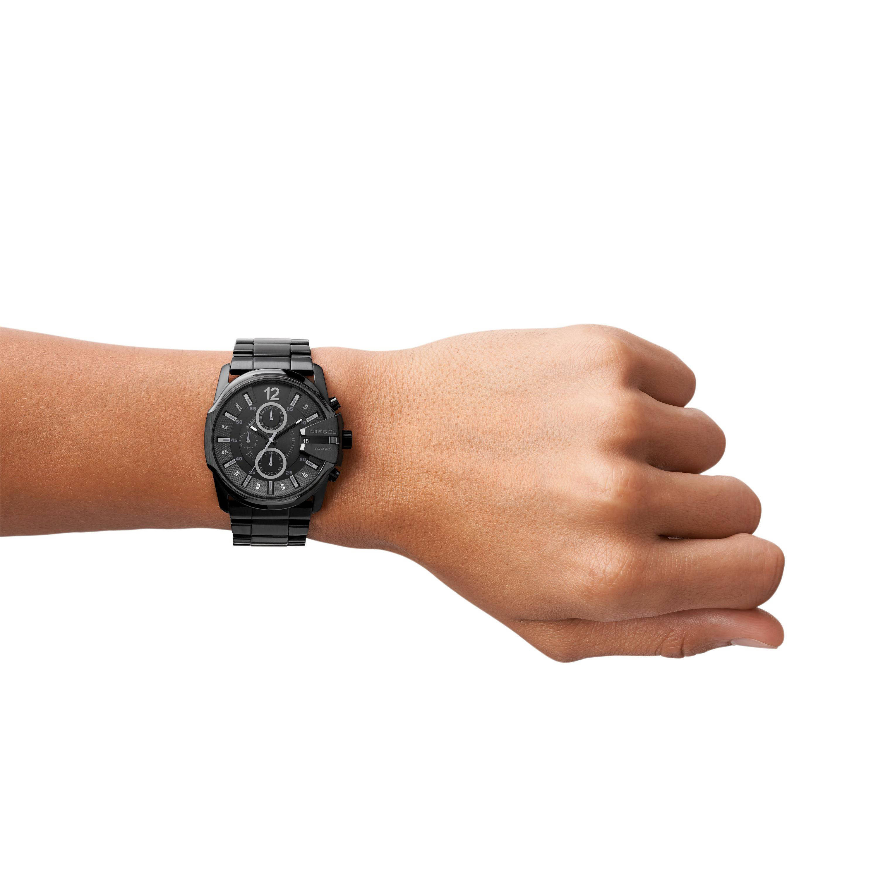 Diesel horloge DZ4180 Master Chief Chrono Zwart | wehkamp
