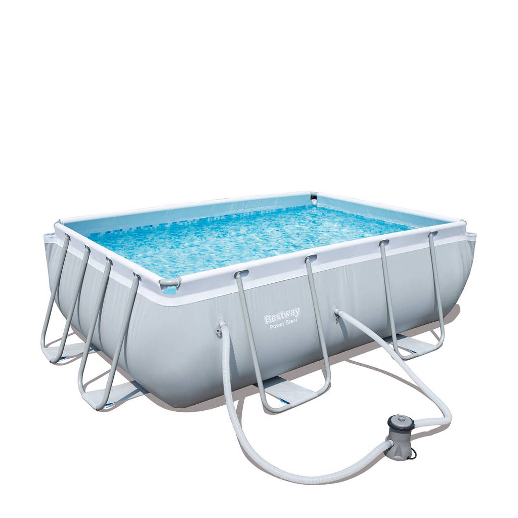 Bestway Power Steel frame zwembad (282x196 cm) met filterpomp