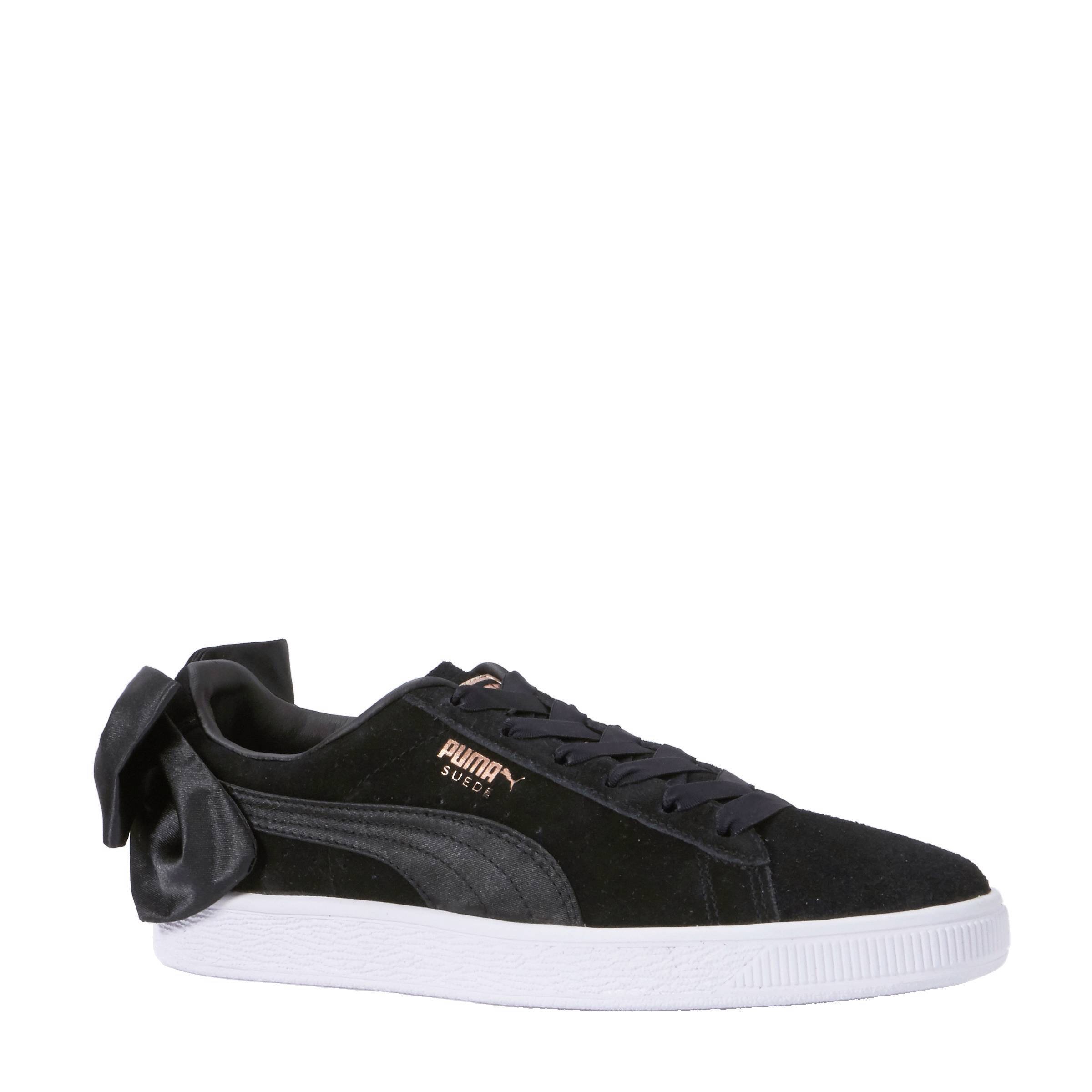 puma suede zwart wit