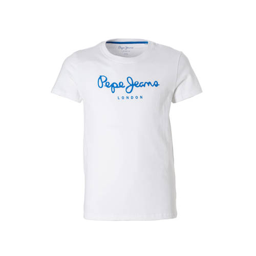 Pepe Jeans T Shirt Art Wit pepe jeans kopen in de aanbieding