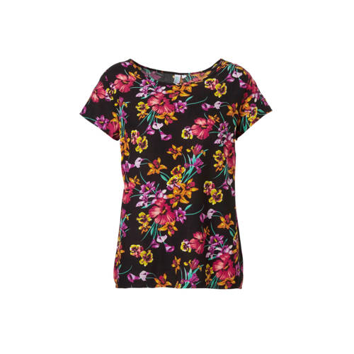 Whkmps Beachwave Zwarte Top Met Bloemenprint whkmps beachwave kopen in de aanbieding