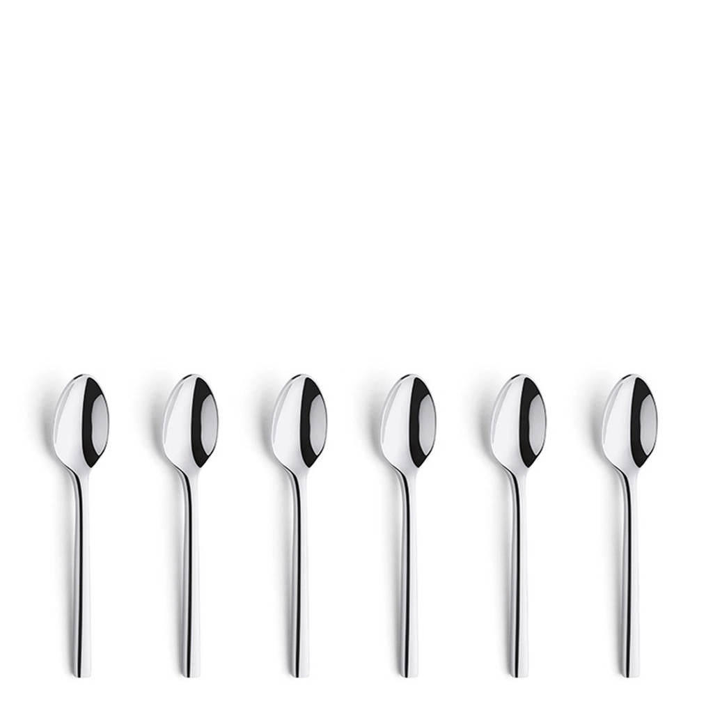 Amefa Colorado koffielepel (6-delig), Zilver