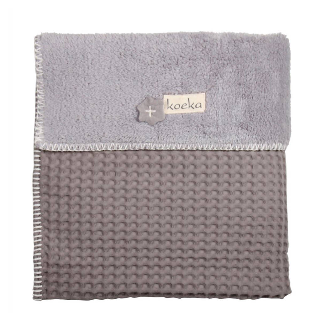 Koeka Oslo plaid 140x200 cm taupe/soft grey
