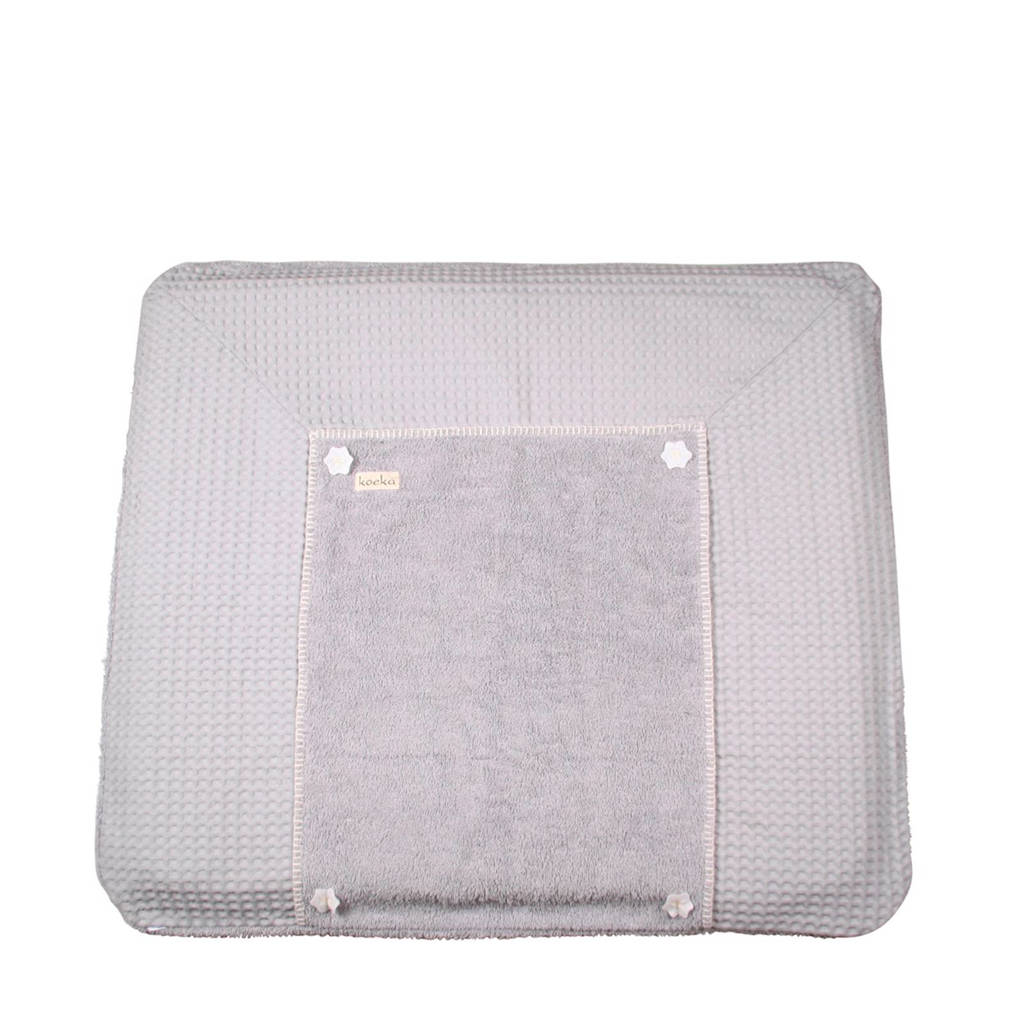 Koeka Bonn aankleedkussenhoes 90 x 78 cm silver grey, Silver Grey