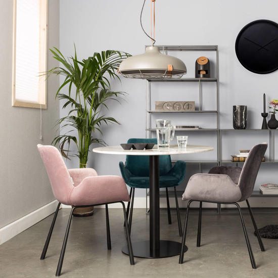 velours eetkamerstoelen
