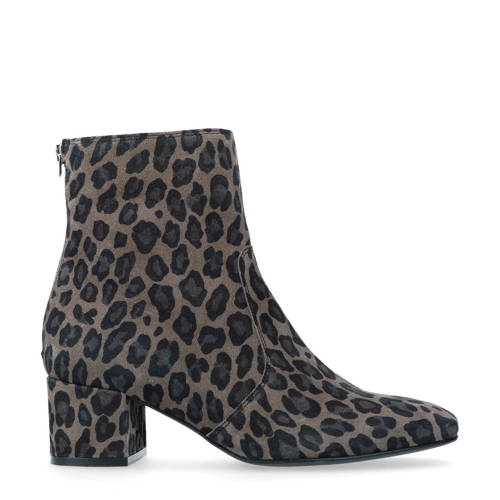 Manfield Suede Enkellaarzen Met Luipaardprint manfield kopen in de aanbieding Manfield Suede Enkellaarzen Met Luipaardprint manfield kopen in de aanbieding