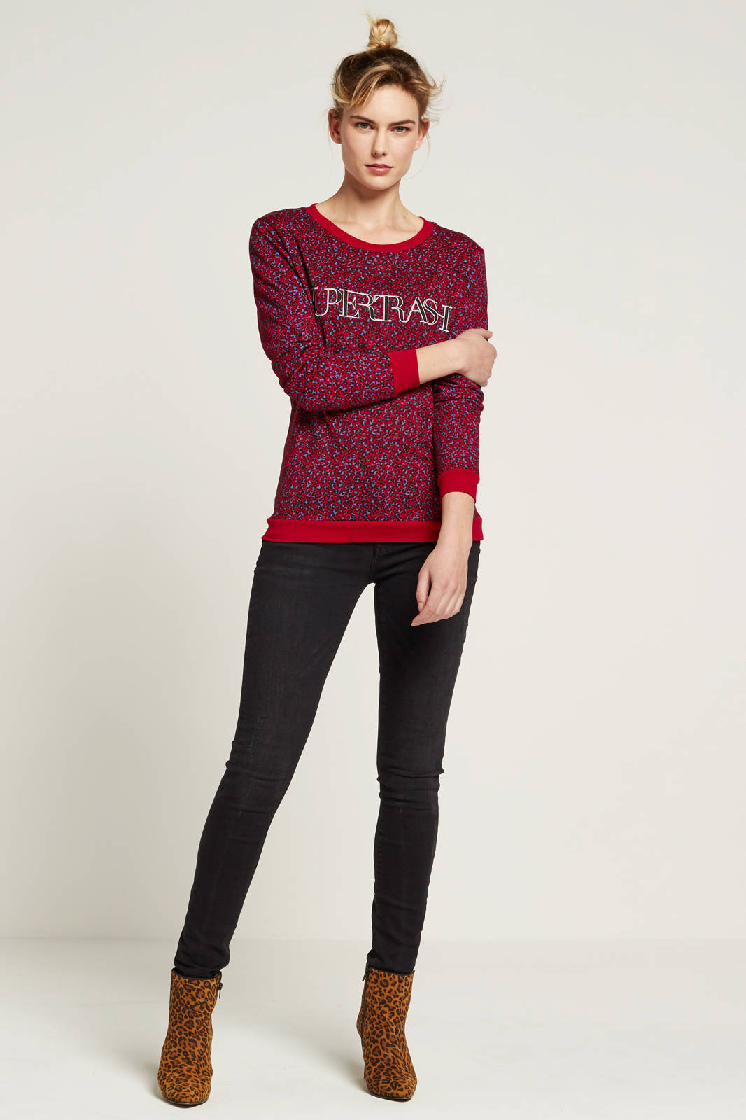 Supertrash Topper Sweater in dierenprint | wehkamp Supertrash Topper sweater | wehkamp