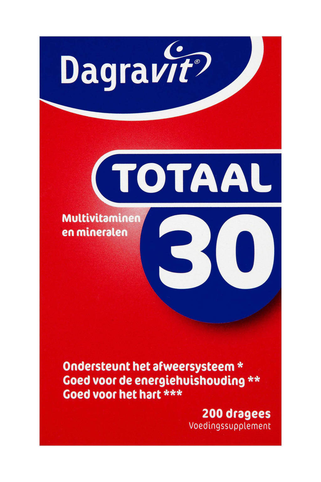 Dagravit Totaal 30 multivitaminen - 200 dragees