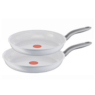 Ceramic White Inductie pannenset, 2-delig, 24/28 cm