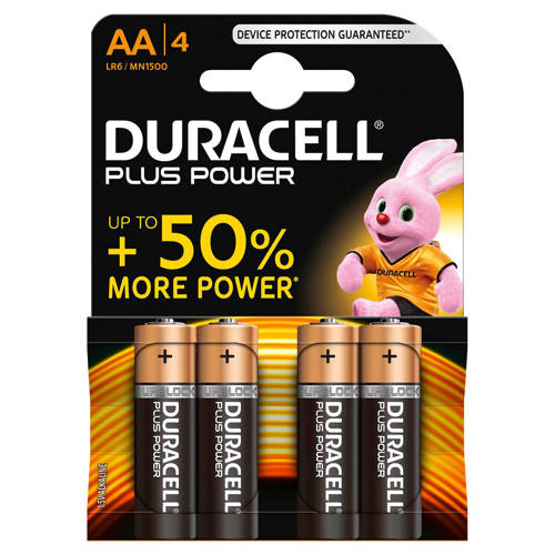 Duracell Plus Power Aa Alkalinebatterijen 4 Pack duracell kopen in de aanbieding