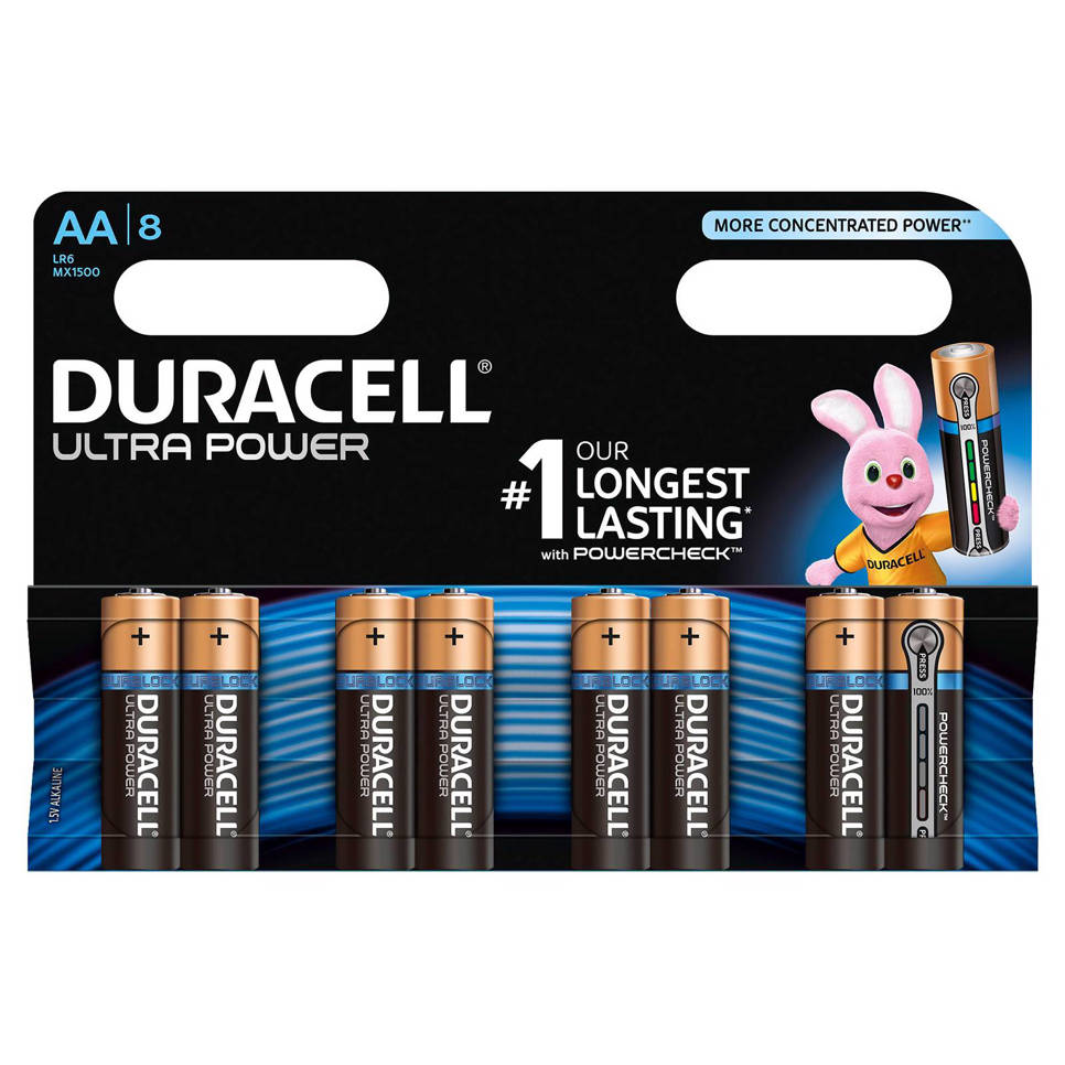Duracell Ultra Power AA alkalinebatterijen 8-pack | wehkamp