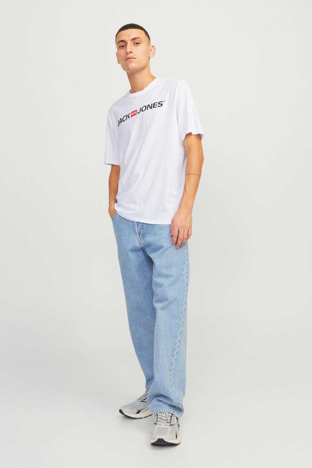 JACK & JONES ESSENTIALS regular T-shirt wit