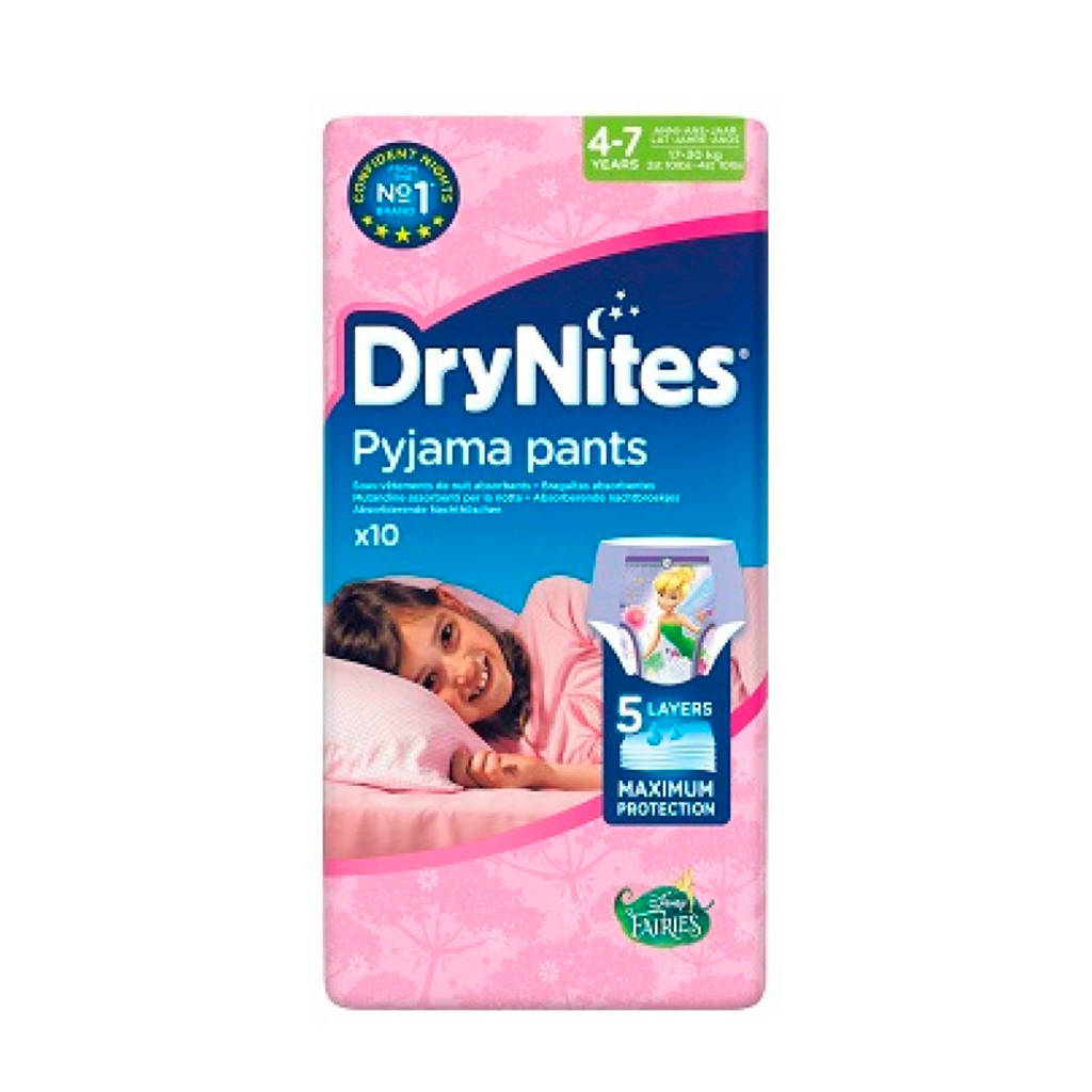 Huggies DryNites girl 4-7 jaar (maat M), M: 4-7 jaar