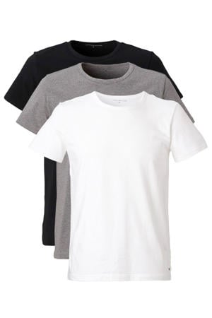 ondershirt (set van 3) zwart/grijs/wit