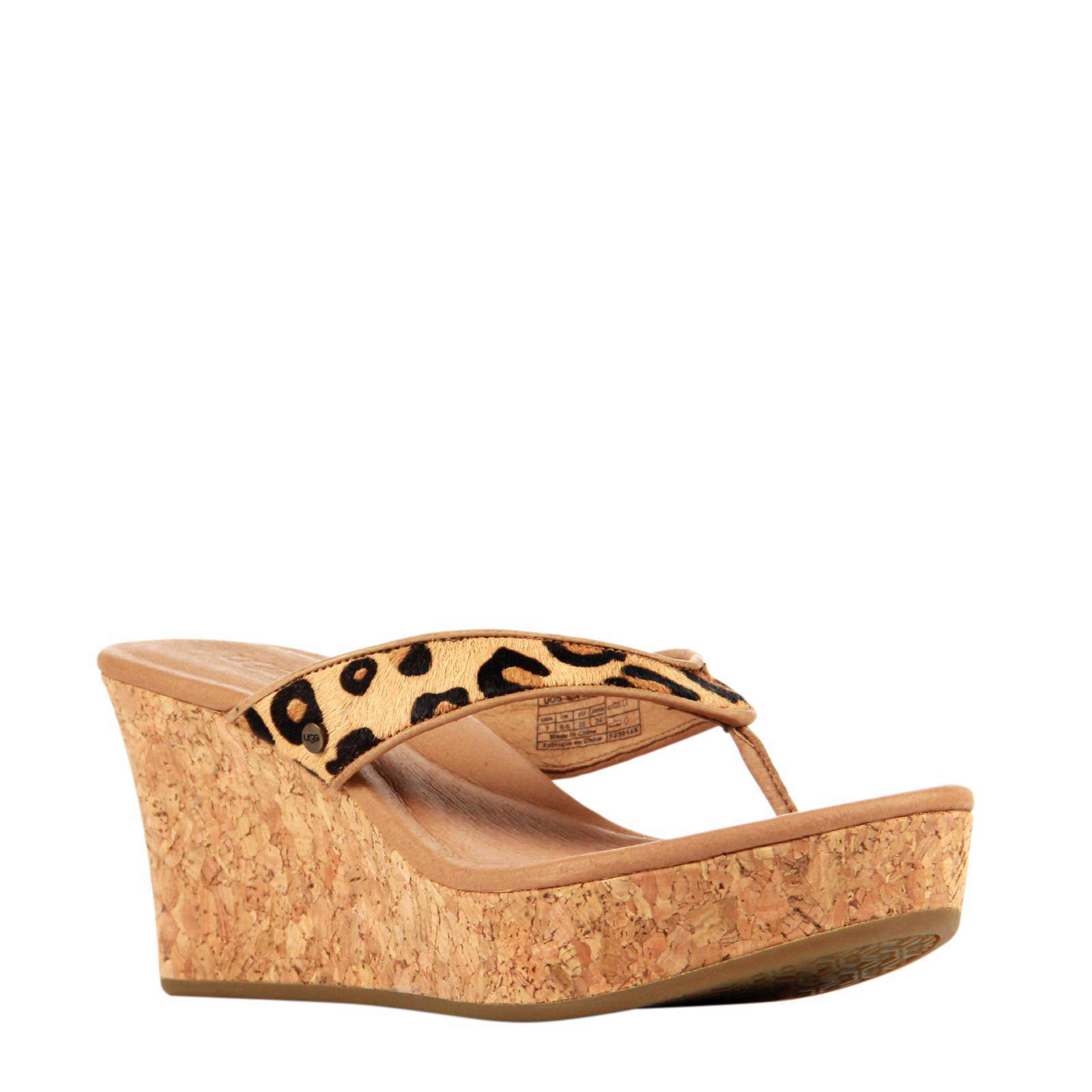 UGG Australia leren teenslippers | wehkamp