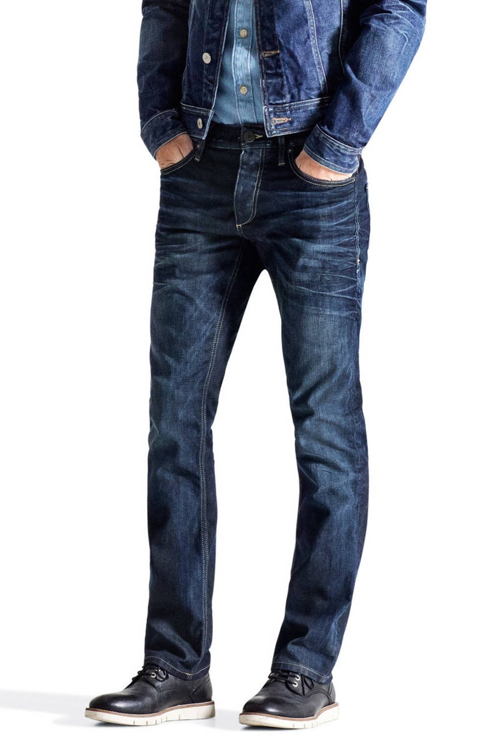 JACK & JONES JEANS INTELLIGENCE regular fit jeans JJICLARK JJORIGINAL blue denim, 318 Blue Denim