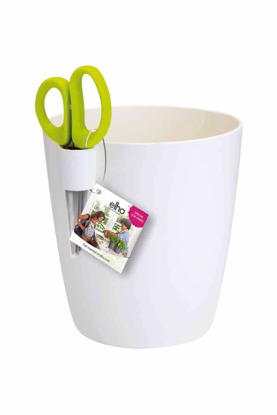 Elho herbs single bloempot, Wit
