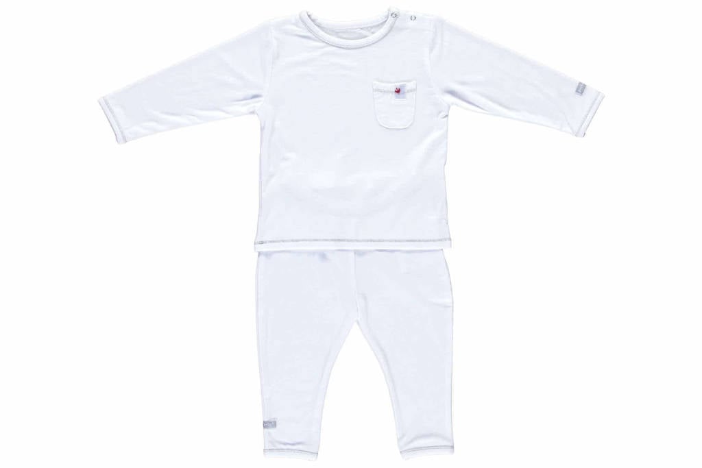 Puckababy pyjama tencel® - 12-18 mnd, Wit