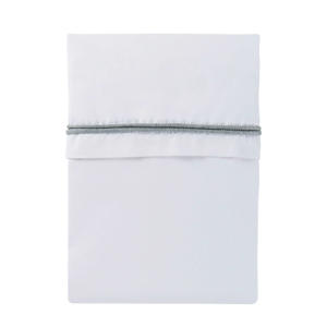 baby ledikantlaken 120x150 cm wit/licht grijs