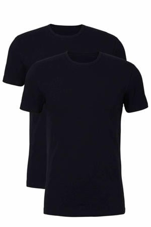 T-shirt (set van 2) zwart