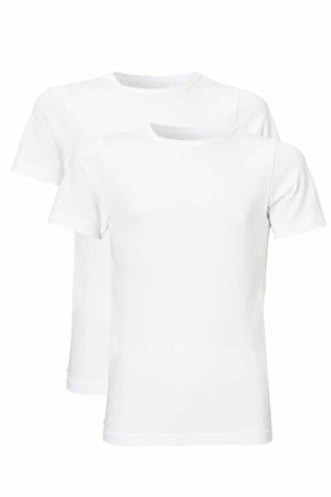 T-shirt - set van 2 wit