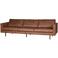 WOOOD WOOOD Rodeo Bank 3-Zits - Eco-leder - Zwart - 85x277x86