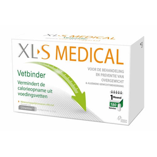 Xls Medical Xl S Vetbinder 180 Tabletten xls medical kopen in de aanbieding