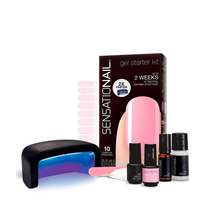 Sensationail Gelnagellak starterkit met UVlamp Pink wehkamp