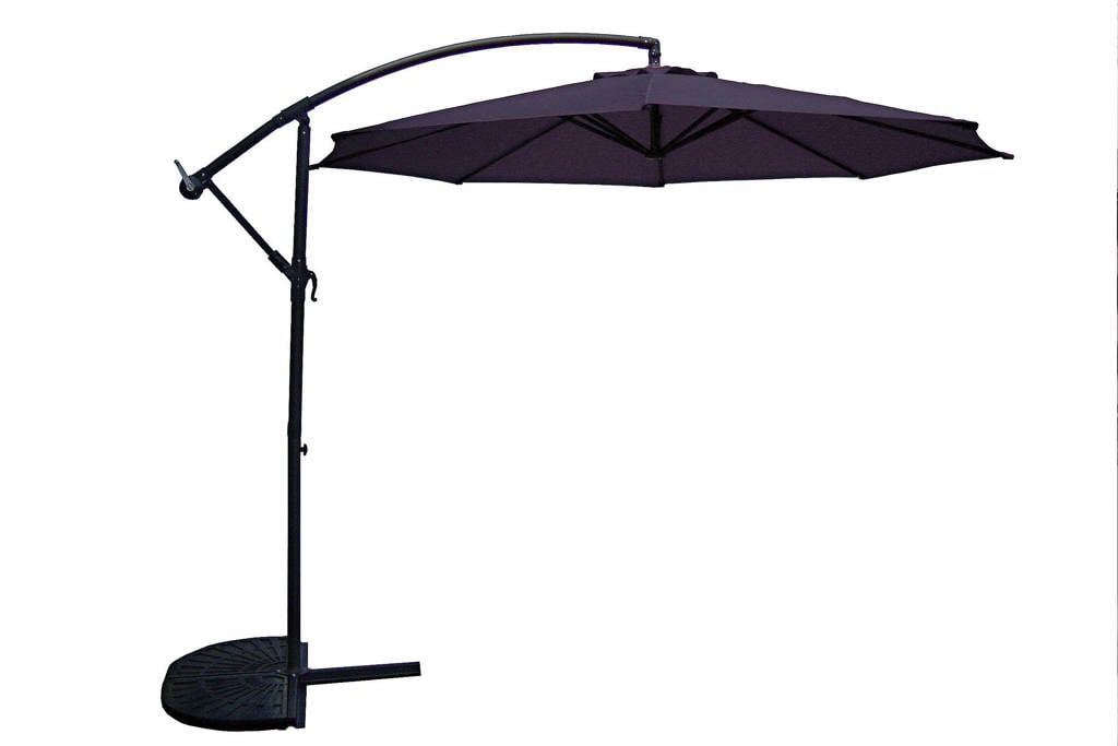 SenS-Line parasol Menorca (ø300 cm), Zwart