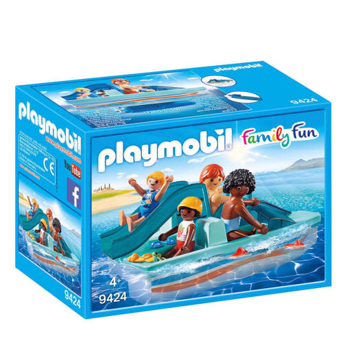 Playmobil Family Fun Waterfiets Met Glijbaan 9424 playmobil kopen in de aanbieding