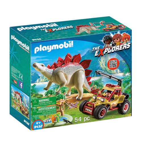Playmobil Dinos Avonturiersbuggy Met Stegosaurus 9432 playmobil kopen in de aanbieding