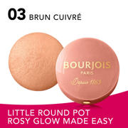thumbnail: Bourjois Little Round Pot blush - 003 Brun Cuivré