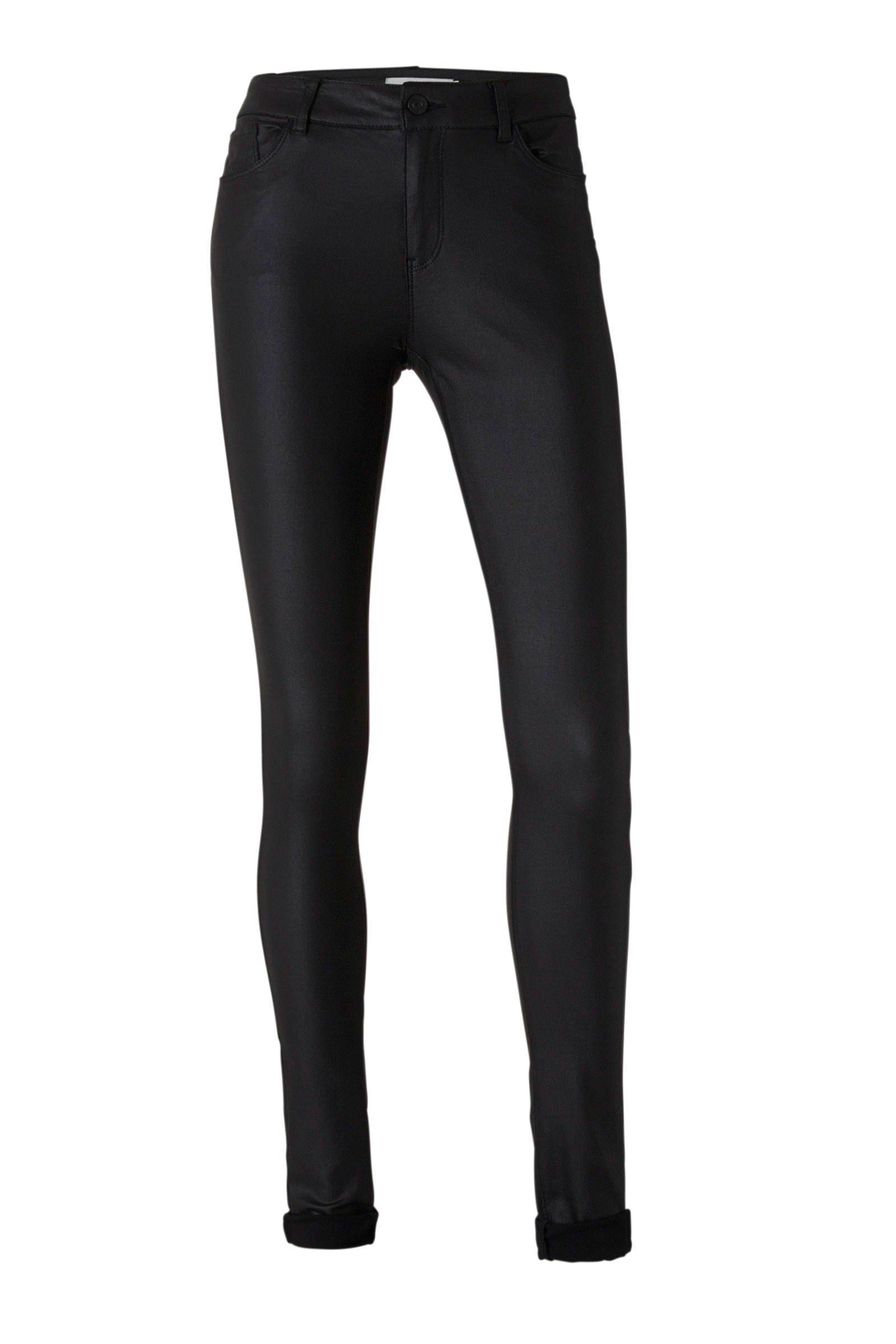 VERO MODA coated broek Seven zwart | wehkamp