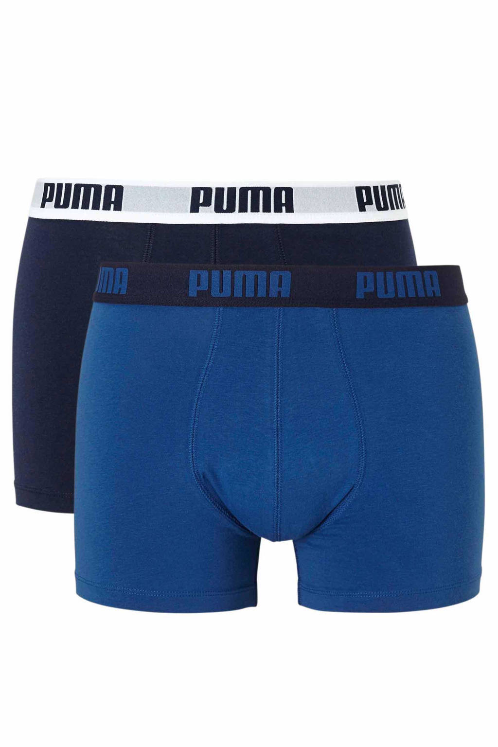 Puma boxershort (set van 2), Blauw/wit