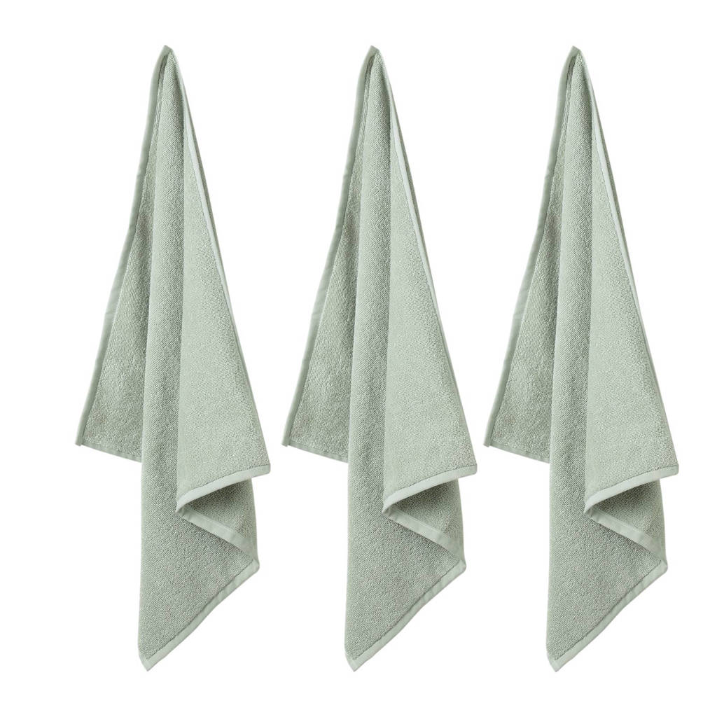 whkmp's own keukendoek (50x55 cm) (set van 3), Groen