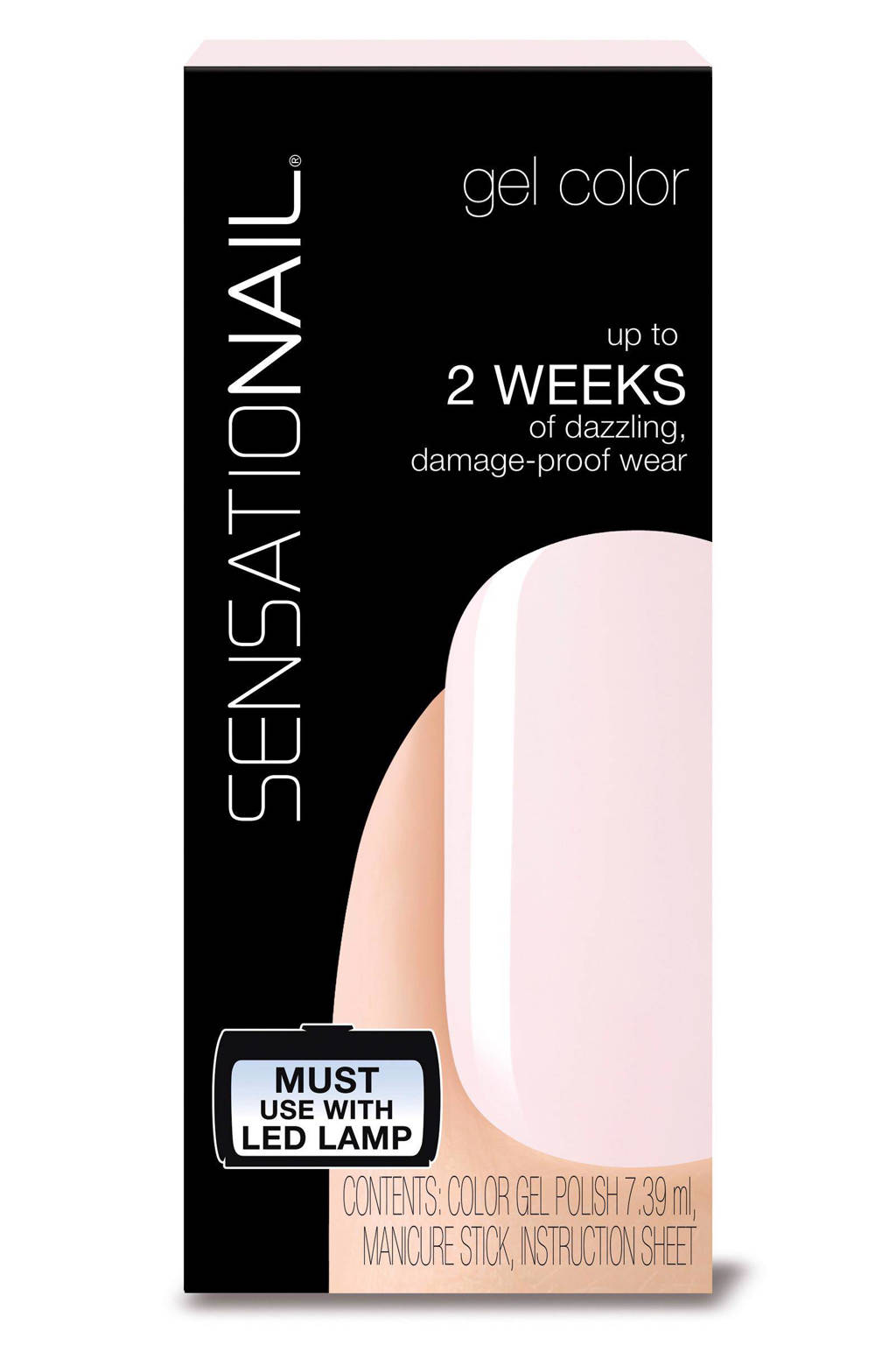Sensationail gelnagellak - Babydol pink