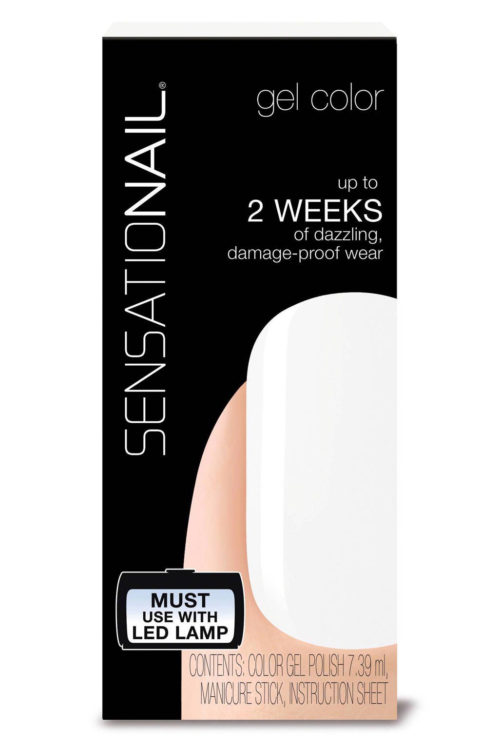 Sensationail gelnagellak - White lily