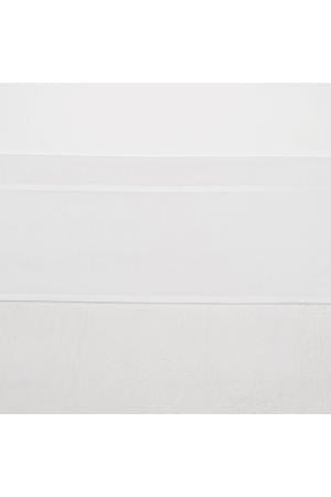 ledikantlaken met bies 100x150 cm wit/wit