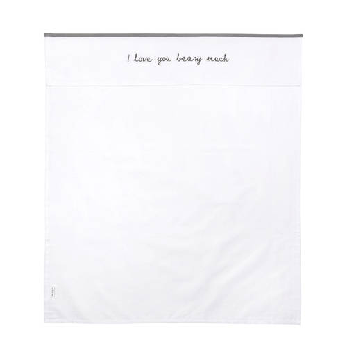 Meyco I Love You Beary Much Ledikantlaken 100X150 Cm Grijs meyco kopen in de aanbieding